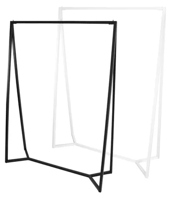 Image de Porte-vêtements autoportant - Métal noir - Hauteur 160 cm - Largeur 120 cm