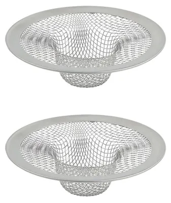Produktbild von Abflusssieb Edelstahl 7,2 cm Durchmesser 2er Set für Waschbecken