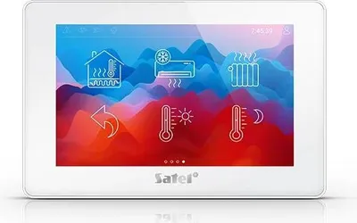 Obrázek produktu pro Klávesnice SATEL 7 s dotykovou obrazovkou INT-TSH2R-W bílá