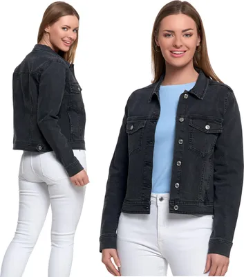 Produktbild von Damen-Jeansjacke Klassisches Denim Mode Stilvolle Übergangszeit Moray Xxl