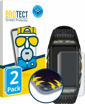 Produktbild von 2x BROTECT Fullscreen Schutzfolie für Kospet Tank X2 Displayschutz Folie Fullcover Matt Entspiegelungsfolie