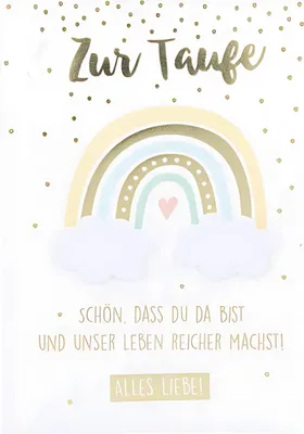 Produktbild von Designers Klappkarte Motiv 55, Zur Taufe - Kinder sind wie kleine...