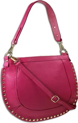 Produktbild von Toscanto Damen Schultertasche Umhängetasche Leder Tasche pink OTTM105SP