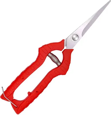 Produktbild von Jumada's - Gartenschere aus Edelstahl - Ideal - Schnittblumen - Leichter Schnitt - 21 cm - Rot