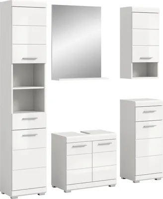 Image de Scout ensemble de meubles de salle de bains S95 blanc brillant, blanc.