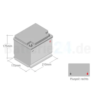 Produktbild von HR HiPower Autobatterie 12V 46Ah