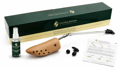 Produktbild von Langer & Messmer Stiefeldehner aus Buchenholz für Damen inkl. Lederdehner, Größe S 34/36,5, KI-generiertes Bild