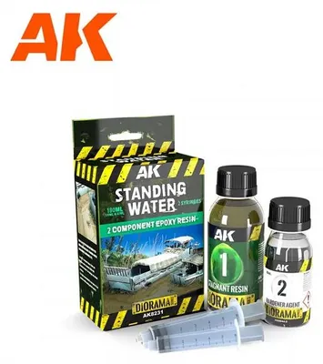 Immagine prodotto di AK Interactive AK8231 - Componenti per acqua stagnante in resina epossidica, 180 ml - Nuovo