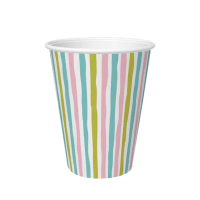 Obrázok produktu pre Papierové poháre Duni Stripes 24cl 10ks