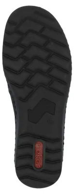 Produktbild von Rieker Damen Slipper extra weit mit Gummizug und weicher Lederdecksohle 48964, Größe:40 EU, Farbe:Schwarz