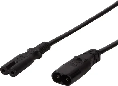 Produktbild von LogiLink 2m, IEC 60320-C8/IEC 60320-C7, 2 m, C7-Koppler, C8-Koppler