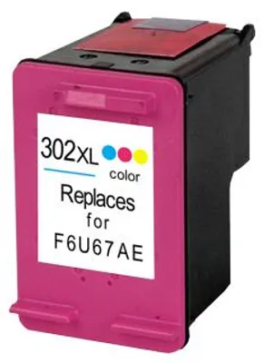 Image de cartouche d'encre compatible avec HP 302 XL color pour DeskJet 1110, 1112, 2130, 2132, 2134, 3630, 3630, 3631, 3632, 3633, 3634, 3636, 3638, 3637...