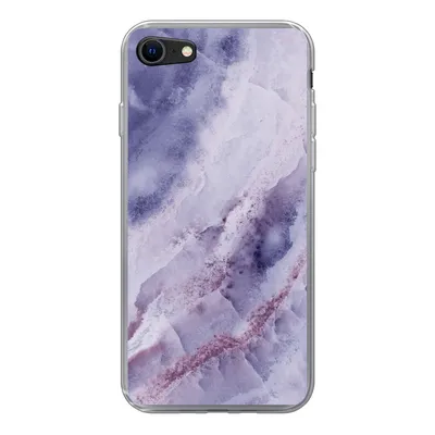 Produktbild von MuchoWow® Handyhülle Schutzhülle Hülle für iPhone SE 2020 Mineral - Edelstein - Chic Silikon Softcase Handy Hülle - Kartenbesitzer