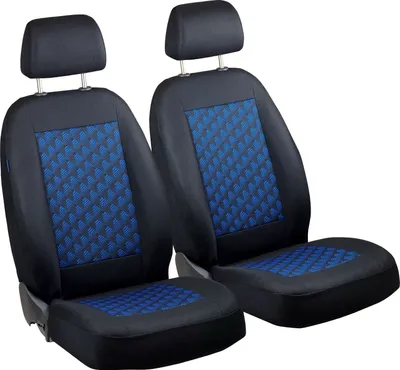 Produktbild von Zakschneider Schwarz-Blau Effekt 3D Sitzbezüge für DACIA DOKKER Vorne Sitzbezüge