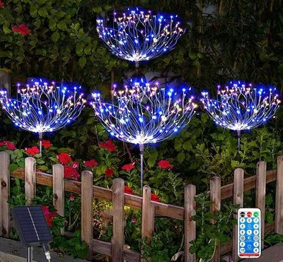 Image de Décoration de jardin solaire, 120 LED, résistante à l'eau