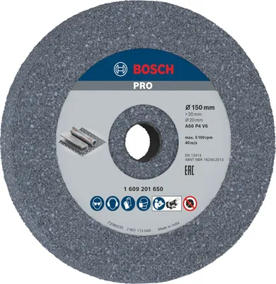 Produktbild von PRO Metal Schleifscheibe, 150 x 20 x 20 mm, G60