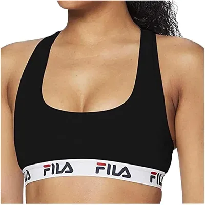 Immagine prodotto di Fila - Reggiseno donna con fascia elastica - Top sportivo nero