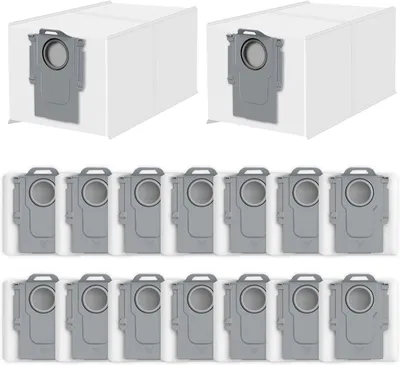 Produktbild von 16 Stück Staubbeutel Zubehör für Roborock QV 35S/35A/Saros 10R/Saros 10/Qrevo Curv/Qrevo S5V/Q Revo/Qrevo S/Qrevo Pro/Qrevo Slim/Qrevo Maste/Qrevo Edge/S8 MaxV Ultra/QR598/QR798 zubehör