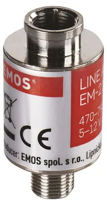Produktbild von EMOS Satelliten-Leitungsverstärker Inline 20 dB (Frequenzbereich 470–790 MHz) fü