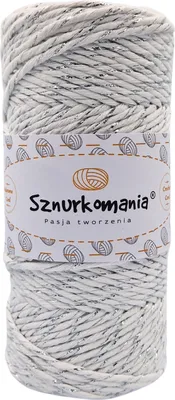 Zdjęcie produktu dla Przędza do makramy 3 mm 100 m 1-nitkowa, przędza bawełniana, sznurek bawełniany 3 mm, sznurek brokatowy, sznurek do makramy, sznurek bawełniany, sznurek bawełniany, szydełkowany, wiele kolorów
