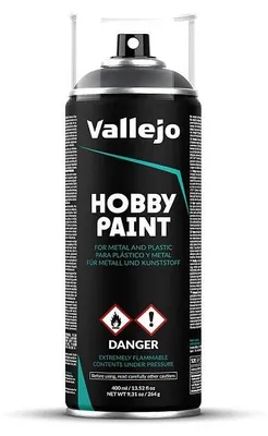 Produktbild von Vallejo 28.002, Schwarz, Grau, Sprühfarbe, Flüssigkeit, 400 ml, 1 Stück(e)