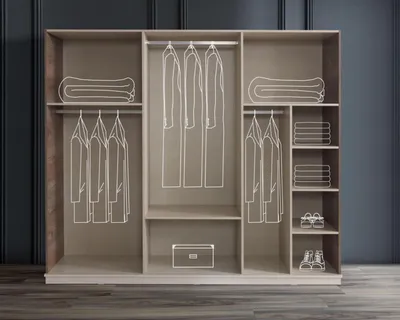 Produktbild von Schlafzimmer Kleiderschrank Luxus Holz Schränke Design Möbel Schrank