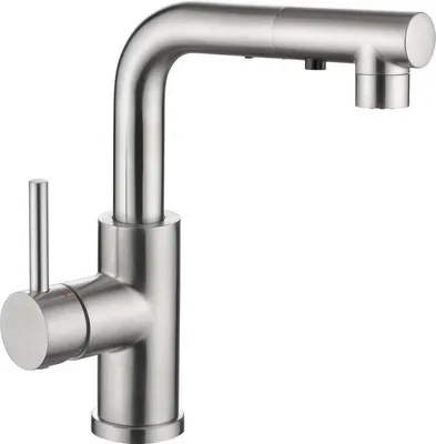 Obrázek produktu pro Výsuvná kuchyňská baterie z nerezové oceli, 3 funkce, otočná