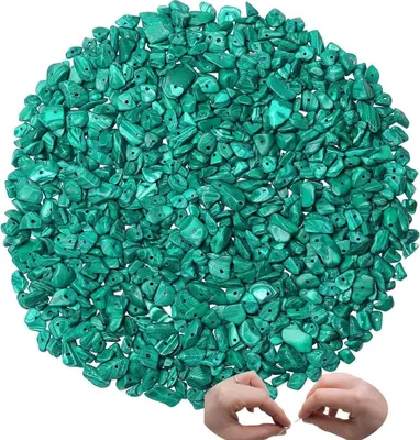Produktbild von 400pcs Grüner Malachit Kristall Perlen für DIY Armbänder Handwerk