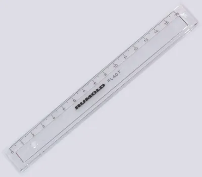 Produktbild von Schullineal 16 cm transparent Packung mit 20 Stück