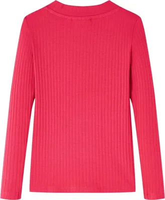 Produktbild von vidaXL Kinder-Langarmshirt Knallrosa 104