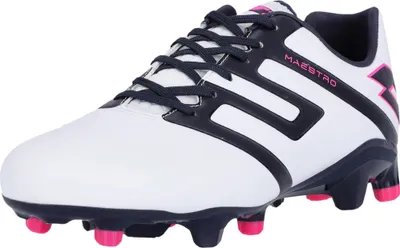 Produktbild von Lotto Fußballschuhe Maestro mit praktischer Flexibilität und Stütze 1E6 All White / Navy Blue 42