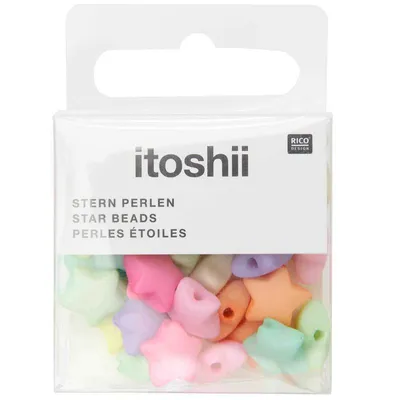Produktbild von 40-Sterne-Perlen - Pastell