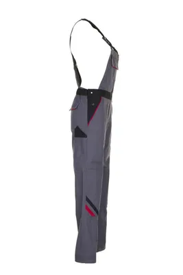 Produktbild von Planam Latzhose Highline Damen, Gr. 52 schiefer/schwarz/rot