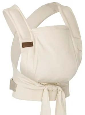 Produktbild von HOPPEDIZ Babytrage Bondolino b.pure Komforttrage ab Geburt (3 - 20 kg) Bauchtrage, Rückentrage & Hüfttrage Vanilla