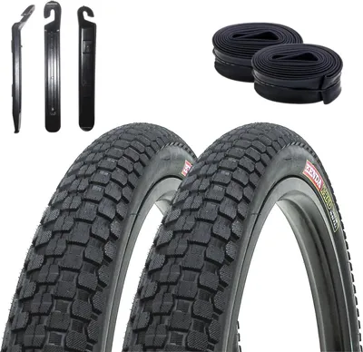 Produktbild von 2 x Kenda K-905 K-Rad Fahrradreifen MTB 26 x 2,30 (58-559) Schwarz + 2 passende Schläuche DV inkl. Reifenheber
