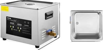 Image de Nettoyeur à ultrasons, fréquence ultrasonique de 40kHz, acier inoxydable durable, 15L