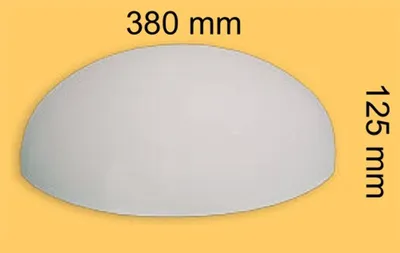 Image de Lampe en plâtre LA4 à peindre soi-même avec de la peinture murale, 380 x 125 x 205 mm
