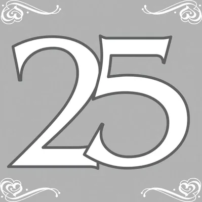 Produktbild von 20 Servietten Silberhochzeit 25 Jahre