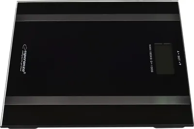 Produktbild von Esperanza EBS018K, Elektronische Personenwaage, 180 kg, Schwarz, 1 kg, kg, Rechteck