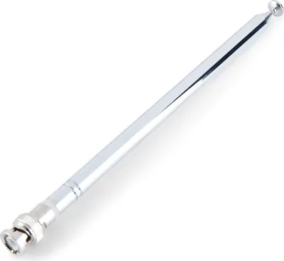 Produktbild von MRW-112 Teleskop-Antenne (25–1300 MHz) – Handheld / Scanner / BNC-Male – 10-teilige ausziehbare Antenne (200–1200 mm)