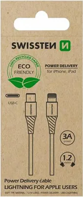 Image de Câble de données USB-C/Lightning 1,2 m, blanc (ECO PACK) - 8595217475663