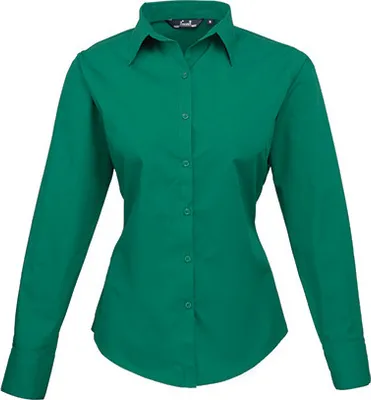 Produktbild von Premier Workwear Women´s Poplin Long Sleeve Blouse