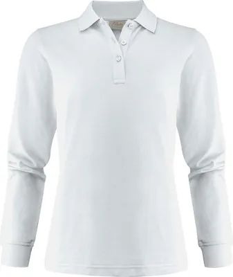 Produktbild von Damen Langarm Polo-Shirt Surf Pro aus Piqué mit Trikotkragen und Seitenschlitzen