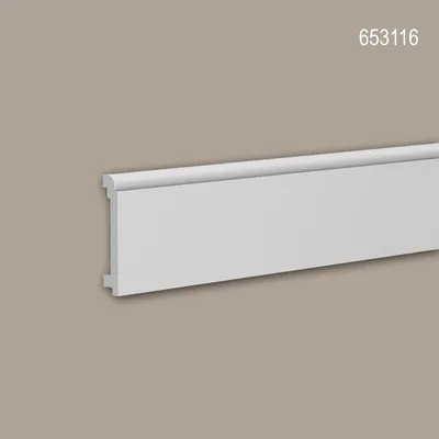 Produktbild von Profhome 653116 Sockelleiste Fußleiste Zierleiste Stuckleiste 2 m