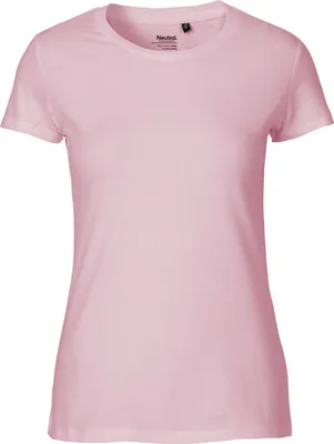 Produktbild von Neutral O81001 | damen Fitted T-Shirt / 100% Fairtrade-Baumwolle - Farbe: Light Pink - Größe: S