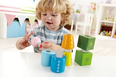 Produktbild von Hape Early Explorer Schraubklötze, E0416