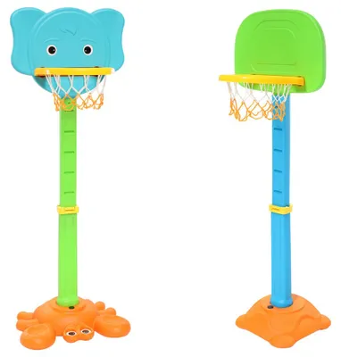 Produktbild von CLAMARO Basketballständer Basketballkorb inkl. Ball und Pumpe, Kinder Garten, Freizeit, Spiel, Spaß, Basketballständer:mit Ring Halter