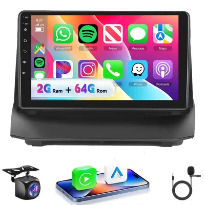 Obrázek produktu pro Autorádio 2G+64G s operačním systémem Android 15 pro Ford Fiesta (2009-2014) s bezdrátovým Carplay