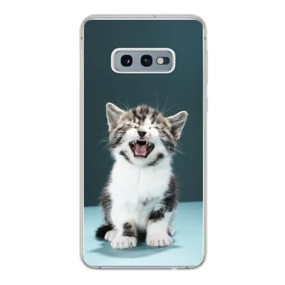 Produktbild von MuchoWow® Handyhülle Schutzhülle Hülle für Samsung Galaxy S10e Katze - Kätzchen - Miau Silikon Softcase Handy Hülle - Handy