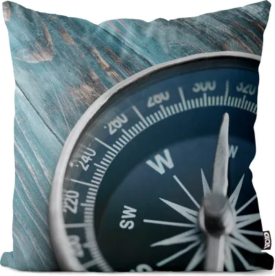 Produktbild von VOID Kompass Seefahrt Segeln Kissenbezug Kissenhülle Sofakissen Kissen Deko Outdoor-Kissen Dekokissen